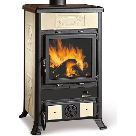 Kaminofen Rosella R 1 8,7 kW Kachel panna, H 92xB 58xT 59cm