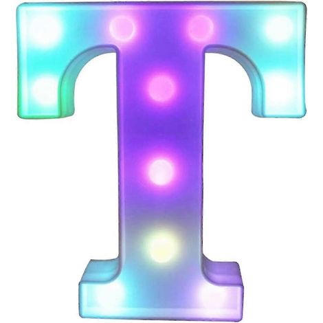 [LCS] Lettres lumineuses LED colorées avec télécommande, initiales lumineuses pour bars et fêtes, décorations pour la maison (1/5)