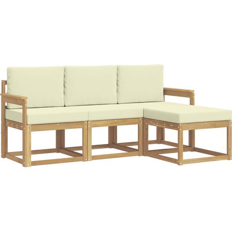 Conjunto de sofás de exterior 4 uds. vidaXL (1/5)