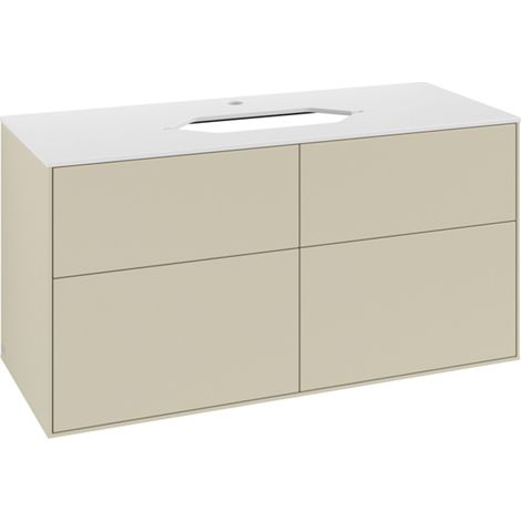 Villeroy & Boch Finion meuble sous lavabo, 4 tiroirs, lavabo au