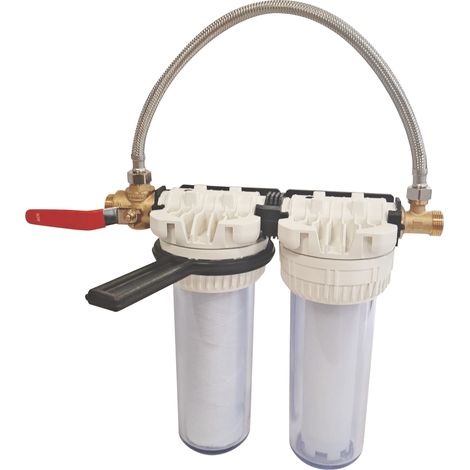 Station double filtration et anticalcaire avec by-pass - Fabrication Française (1/3)