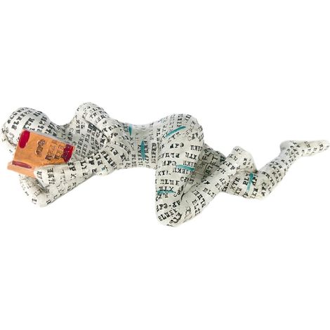 Statuette penseur femme lisant décoration abstraite pour bureau salon et chambre objet design pour étagère