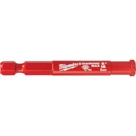 Couronne diamantée Milwaukee HEX 8mm pour perforateur matériaux durs