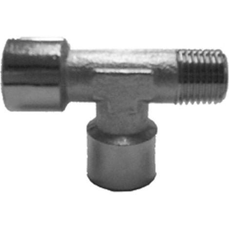 Raccord Pneumatique T Femelle / Femelle / Mâle 1/4" - D-Work (1/2)