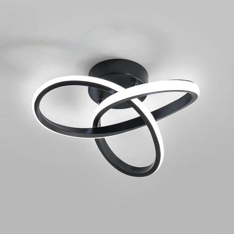 Plafonnier LED noir (1/5)