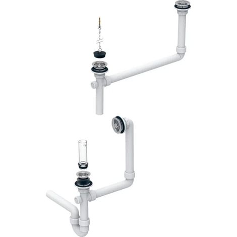 Geberit Publica set di allacciamento per vaschetta raccogligesso: d=40mm, bianco alpino, 152703111