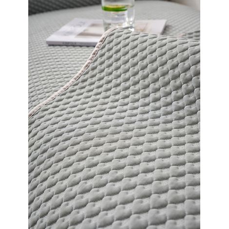 Housse de canapé 90x70 cm, gris, motif cœur (1/5)