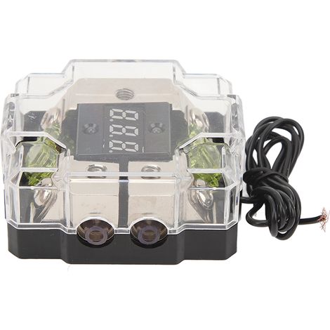 Boîtier de distribution stéréo avec porte-fusible numérique 4GA IN 4GA OUT 100A pour auto, bateau, yacht et camping-car (1/5)