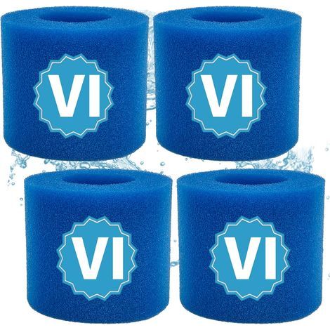 Cartouche éponge Type VI, Filtre de Spa et de Bain à remous Type VI, pour Filtre de Rechange de Spa pour Bestway, pour SaluSpa 90352E(4 STK) (1/5)
