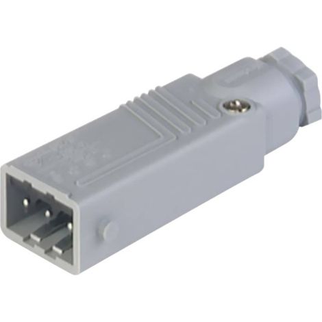 Hirschmann 932 143-106-1 Connettore di alimentazione STAS Spina dritta Tot poli: 3 + PE 16 A Grigio 1 pz. (1/2)
