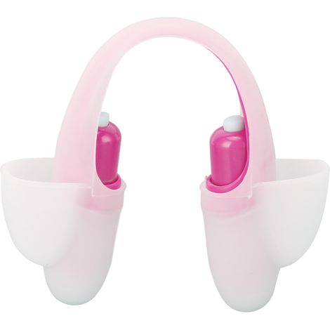 Mini Massageur Vibrant Électrique pour Yeux et Nuque, Appareil de Relaxation Portable pour Points d'Acupression - Rose (1/5)