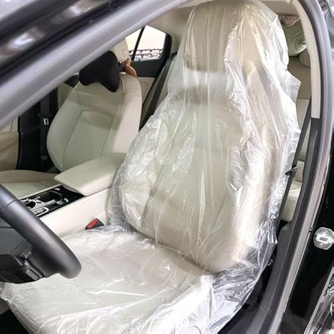 Ensemble de 100 pcs Housse de Siège Voiture Jetable 140 × 80cm (1/5)