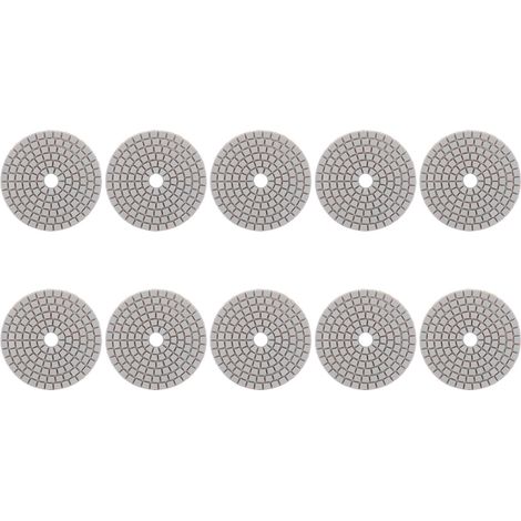 Lot 10 Disques Abrasifs 3 Pouces Coussinets Polissage Diamant pour Marbre Béton Pierre 3000 Grit (1/5)