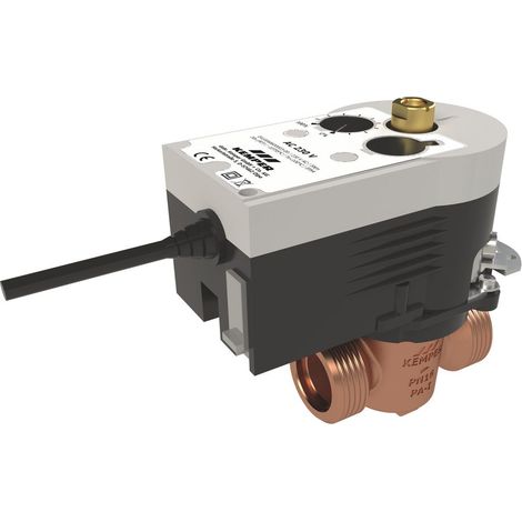 Kemper KHS VAV Vollstrom-Absperrventil Stellantrieb, 230V, DN 25 AG, PN 16, 90 Grad drehbar, Figur 686 04