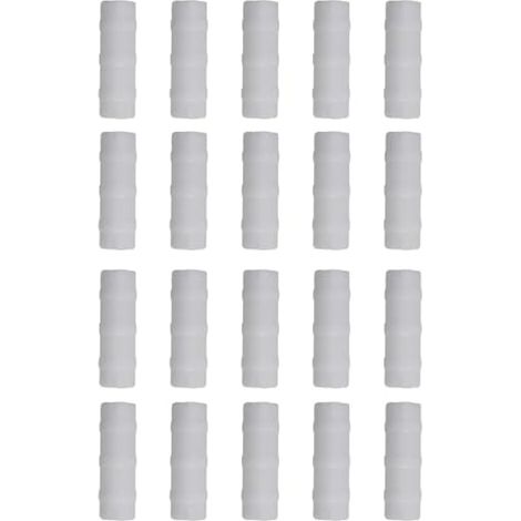 Lot de 20 clips de fixation pour bache de serre pour une forte tenue sur différentes tailles de tuyaux, filets, tunnels, clips (32 mm) (1/4)