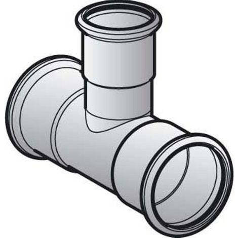 Geberit Mapress Acier C Té réduit, DN 65 / 50 / 65, dø 76.1 mm, 21233 (1/5)