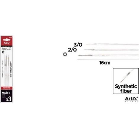 Pinceaux de peinture professionnels, lot de 3