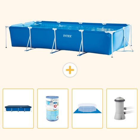 Intex Piscine Tubulaire Rectangulaire - 450x220x84 cm - 5-pièces S167 (1/5)
