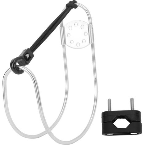SJLERST Support de bouée de sauvetage en acier inoxydable 316 poli miroir, support en fer à cheval marin de 131mm de largeur pour Yacht