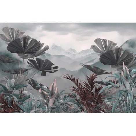 Papier peint panoramique - Forêt Tropicale - 130 cm x 87 cm (1/2)