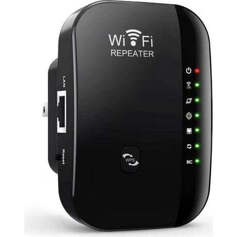 Nouvel amplificateur de signal sans fil 300M, prolongateur de réseau, amplificateur de signal AP, répéteur (noir) (1/4)