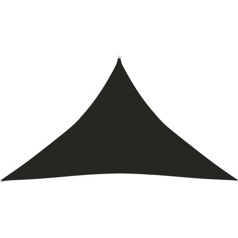 Voile d'ombrage Voile de parasol - 160 g/m² Noir 5x5x6 m PEHD BV399954 - BonneVie (1/5)