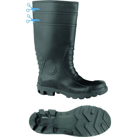 Feldtmann Sicherheitsgummistiefel Workmaster 35376 PVC S5 SRA Gr. 48 schwarz