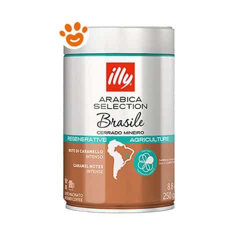 Illy Caffè Macinato per
 Macchina - Brasile - Confezione 250 Gr -