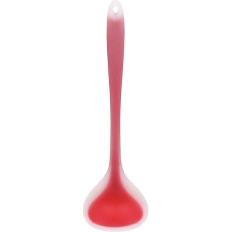 Cuillère en silicone alimentaire antiadhésive, ustensile de cuisine tout-en-un pour soupes. (1/5)