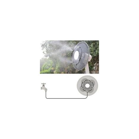 Ventilateur de brumisation extérieur 16 pouces – Système de refroidissement par brumisation – 4 buses en laiton – Pour espaces extérieurs (1/5)