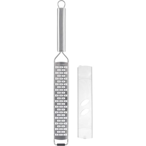 Grattugia piatta da cucina, oblunga, lunga, per formaggio, limoni, cioccolato, verdure, 38 cm (1/5)