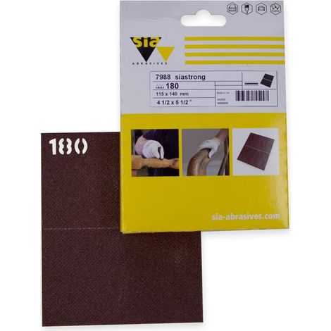 Sia Schleifpapier Halbbogen 7988 siastrong, Ausführung: K180, 10er VPI (1/5)