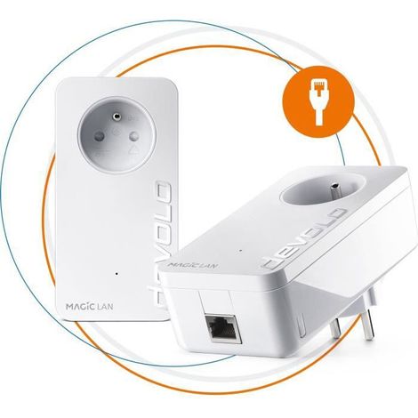 devolo Magic 2 LAN - Kit de démarrage - Pack de 2 adaptateurs CPL 2400 Mbps avec port Gigabit Ethernet (1/5)