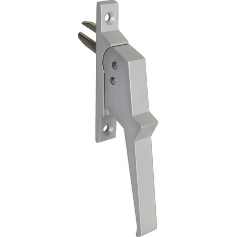 Poignée de crémone aluminium à 1 fourche fixation à vis - ARGENTA - 517101