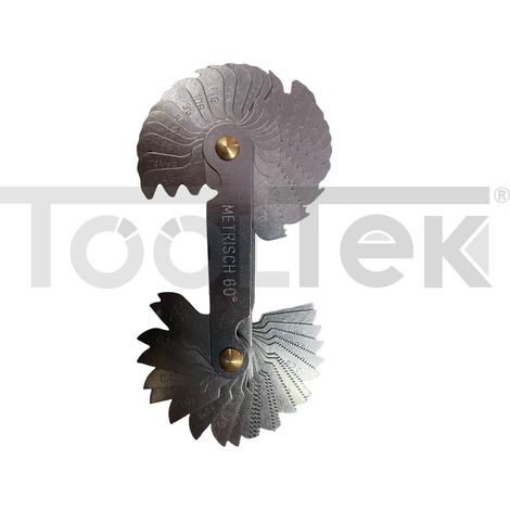 CONTAFILETTI 58 LAME PER FILETTATURE METRICHE 60° E WHIT WORTH 55° (1/2)