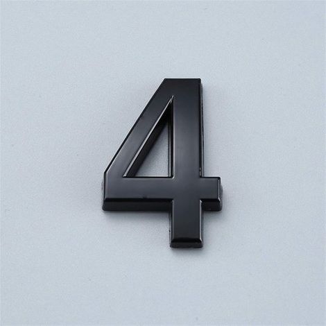 Sei targhette numeriche 3D moderne，realizzate in acrilico ABS，con numeri civici e per cassette postali，adatte per porte di case，8 (1/5)