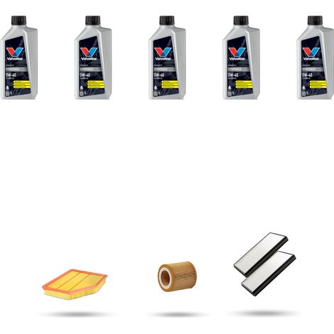 Kit tagliando 3 FILTRI e 5L OLIO compatibile con Bmw serie 5 (E60,E61) 520i 125kw dal 2007 al 2010 (1/5)