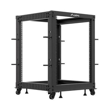 Lanberg OR01-6115-B Armadio Rack Nero 62x75x62 cm