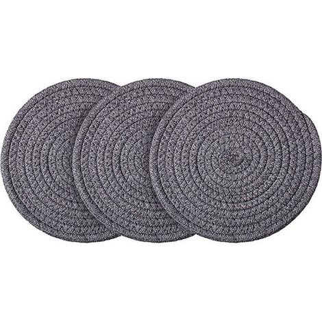 tapis chauffants gris foncé pour comptoirs de cuisine, tapis chauffants en coton(coton gris foncé 25cm) (1/3)