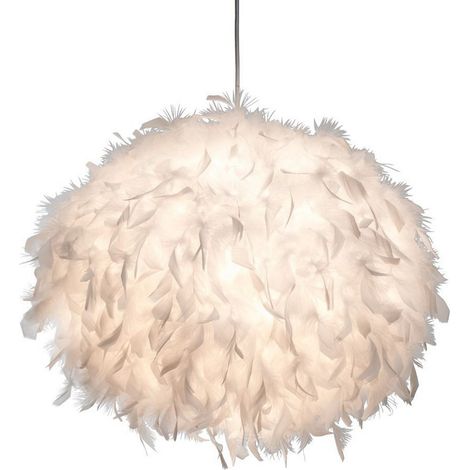 Globo - lámpara colgante - DUCKY - blanco - textil - Ø 60cm - E27 (1/2)