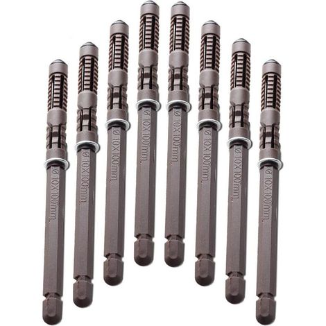 Set di 8 staffe per mensole flottanti in legno – Viti incluse – Elevata capacità di carico – Facile installazione per mensole da 10 x 100 mm (1/5)