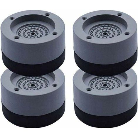 4Pcs Patins Anti Vibration Tampon Anti-vibration Lave Linge Universel Pieds Stabilisateur Piédestal pour Lave-Linge Réfrigérateur (1/4)