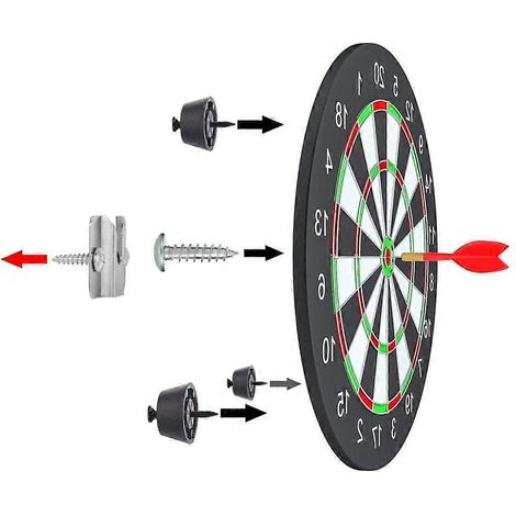 Système de fixation murale pratique pour cible de fléchettes, support de rangement pratique pour cible de fléchettes (1/4)