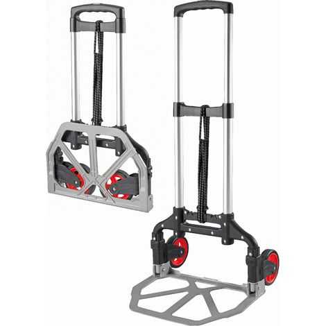Chariot télescopique pliable en aluminium VALEX 1500272, capacité de charge 100 kg