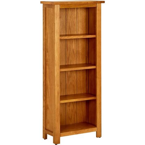Bibliothèque à 4 niveaux 45x22x110 Bois de chêne massif (1/5)