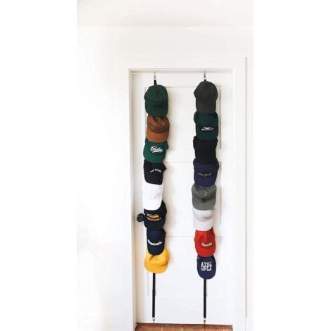 Lot de 2 porte-casquettes - Peut contenir jusqu'à 16 casquettes de baseball (1/5)