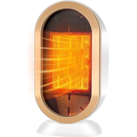 Chauffage d'appoint, Radiateur Soufflant Salle de Bain Mini Radiateur Electrique 800W/1200W Protection Contre Surchauffe & Anti-Basculement pour la Salle de Bain, la Maison, le Salon, le Bureau (1/5)