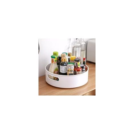 Meuble de Tiroir de Rangement 22cm Lazy Susan Organiseur de Plateau tournant, étagère à épices pour Rangement de Cuisine, Support à Condiments Pivotan (1/5)