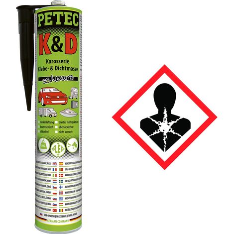 Petec K&D Karosserie Klebe- und Dichtmasse 310 mm in Schwarz
