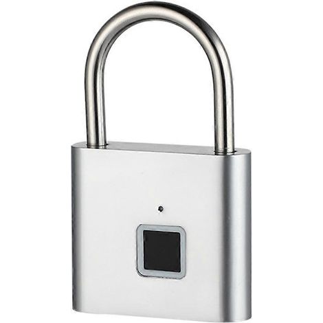 Intelligentes, schlüsselloses Fingerabdruck-Vorhängeschloss, USB-aufladbar, wasserdicht, entriegelt in 0,2 Sekunden, Sicherheitsvorhängeschloss B (1/5)